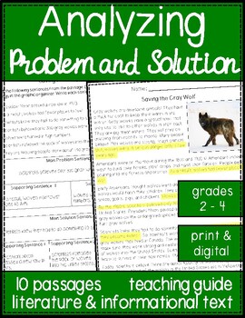 Preview of Reading Comprehension Passage and Questions: Problem and Solution / Plot 