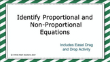 Identifying Proportional and Non-Proportional Equations