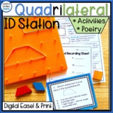 Identifying Quadrilaterals Geometry Task Cards, Activities