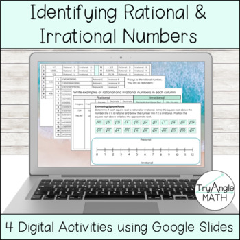 Preview of Identifying Rational and Irrational Numbers - 4 DIGITAL Activities
