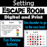 Identifying Setting of a Story Escape Room (Making Inferen
