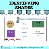 Identifying Shapes - Circles, Squares, Rectangles & Lines 