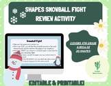 Identifying Shapes Snowball Fight Winter Activity