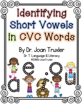 Preview of Identifying Short Vowels in CVC Words (Phonics, Distance Learning)