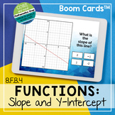 Identifying Slope and Y-Intercept Boom Cards - Distance Le