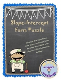 Identifying Slope and y-intercept Puzzle Activity (Fun Activity)