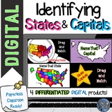 Identifying States and Capitals - Digital