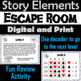Identifying Story Elements Escape Room - ELA (Setting, Con