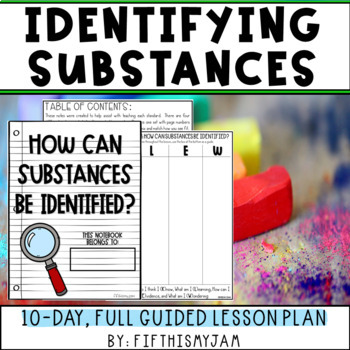 Preview of Identifying Substances in Science | Full Guided Science Lesson Bundle