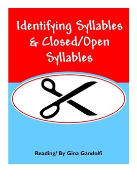 Preview of Identifying Syllables & Closed/Open Syllable AVID notes