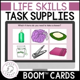 Life Skills BOOM CARDS™ Task Supplies Activities of Daily Living