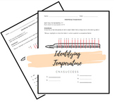 Identifying Temperature: Vital Signs Worksheet for CNA Students