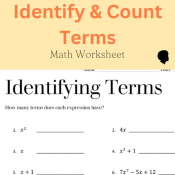 Preview of Identifying Terms Worksheet with Answers