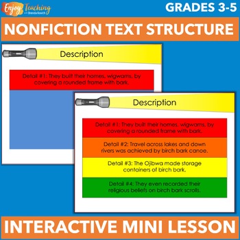 Preview of Informational Text Structure - Nonfiction PowerPoint & Google Slides Mini Lesson