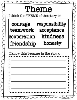 Identifying Theme by Brittany Montgomery | TPT