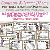 Identifying Theme: Common Literary Theme Posters & Classro