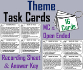 Identifying Theme Task Cards (Central Message) Reading Com
