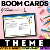 Identifying Theme Task Cards | Digital Boom Cards | Common Core