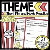 Theme Activity using Pixar-esque Short Films & Movie Clips