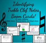 Identifying Treble Clef Notes Boom Cards