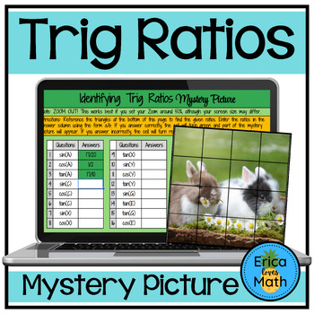 Preview of Identifying Trig Ratios Digital Activity | Mystery Picture