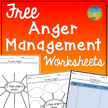 Preview of Anger Management Worksheets