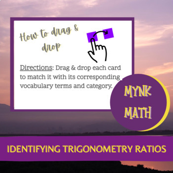 Preview of Drag & Drop Activity: Identifying Trigonometry Ratios