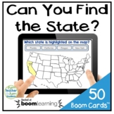 Identifying U.S. States Boom Cards: Can You Find the State
