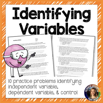 Identifying Variables Worksheet by Science Lessons That Rock | TpT