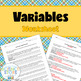 Identifying Variables Worksheet by Teacher Erica's Science Store