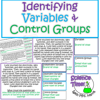 Preview of Identifying Variables and Control Groups Practice/Review