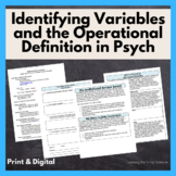 Identifying Variables & Operational Definitions in Psychol