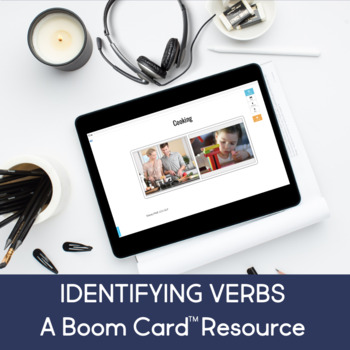 No Print Identifying Verbs Boom Card