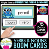 Identifying Verbs & Nouns - Digital Task Cards for Boom Ca