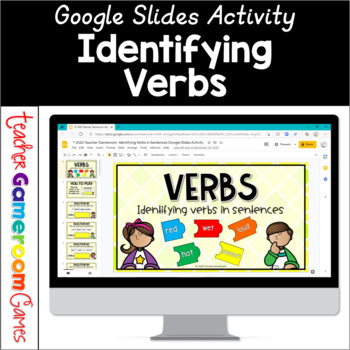 Preview of Identifying Verbs in Sentences Google Activity