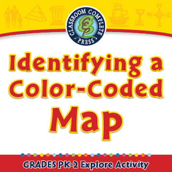 Preview of Identifying a Color-Coded Map - Explore - NOTEBOOK Gr. PK-2