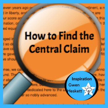 Preview of How To Find an Author's Central Claim