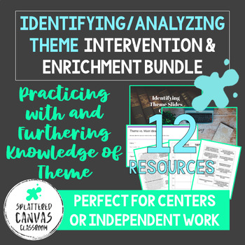Preview of Identifying and Analyzing Theme Intervention and Enrichment BUNDLE