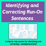Identifying and Correcting Run On Sentences - ELA writing 