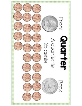 Preview of Identifying and Counting Coins-Quarter