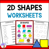 2D Shapes Worksheets & Activities - Geometry Work Packet