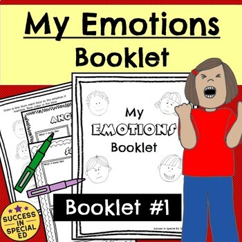 Preview of Identifying and Describing Emotions and Feelings Booklet Independent Work