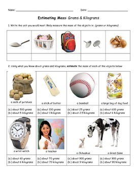 Identifying and Estimating Mass (Grams and Kilograms) by LearningLopes