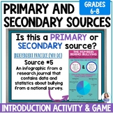 Primary and Secondary Sources Activities - Informational T