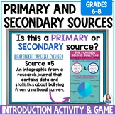 Primary and Secondary Sources Activities | Informational T