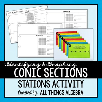 Preview of Identifying and Graphing Conic Sections Stations Activity