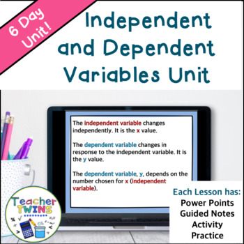 Preview of Identifying and Graphing Independent and Dependent Variables Unit