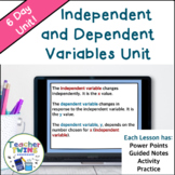 Identifying and Graphing Independent and Dependent Variables Unit