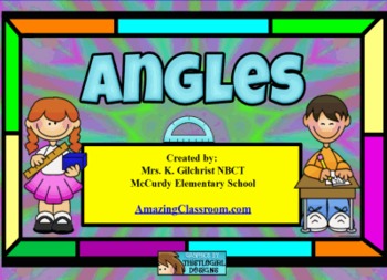 Preview of Identifying and Measuring Angles Smart Board Notebook Lesson