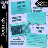 Identifying and Reading Decimals Grab & Go Flash Cards